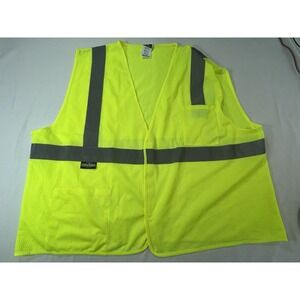 RadianHigh Visibility Class 2 Safety Fabric Waistcoat Reflective Strip Vest 3XL